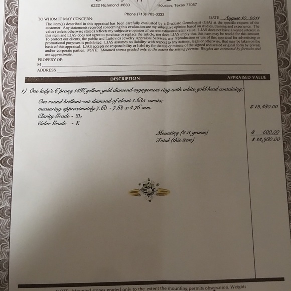 Beautiful engagement ring - Picture 4 of 5